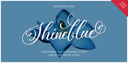 Shineblue Font Poster 1