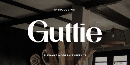 Guttie Font Poster 1