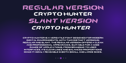 Crypto Hunter Font Poster 3