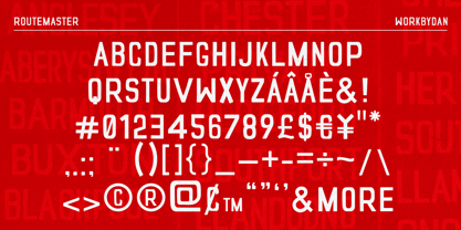 Routemaster Font Poster 3
