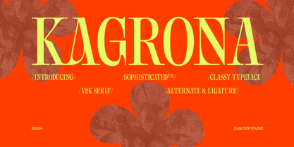 Kagrona Font Poster 1