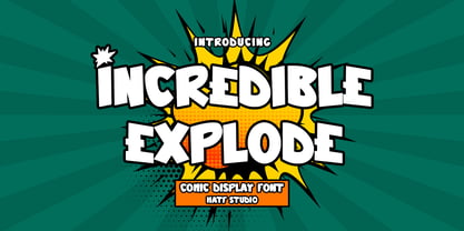 Incredible Explode Font Poster 1
