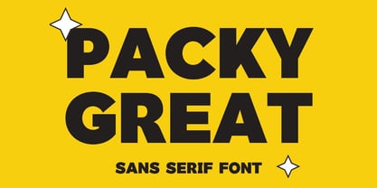 Packy Great Font Poster 1