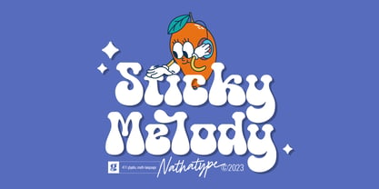 Sticky Melody Font Poster 1