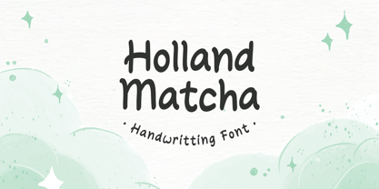 Holland Matcha Font Poster 1