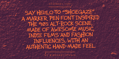 Shoegaze Font Poster 2