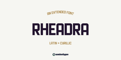 Rheadra Font Poster 1