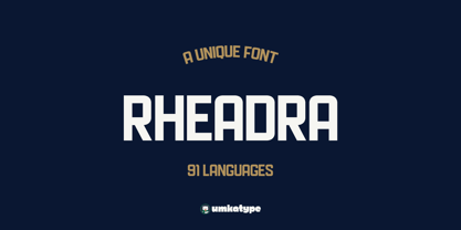 Rheadra Font Poster 9