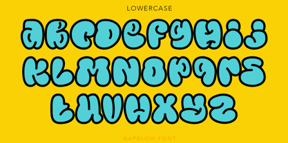 Napblow Font Poster 4