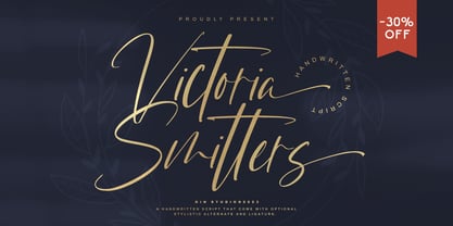 Victoria Smitters Font Poster 1