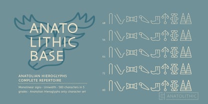 Anatolithic Font Poster 4