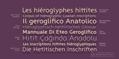 Anatolithic Font Poster 13