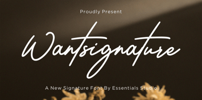 Wantsignature Font Poster 1