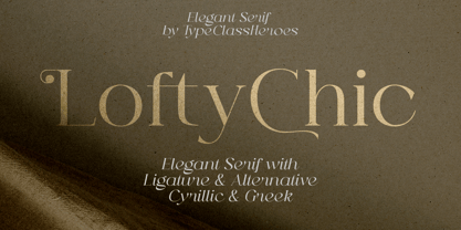 Lofty Chic Font Poster 1