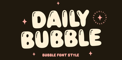 Daily Bubble Font Poster 1
