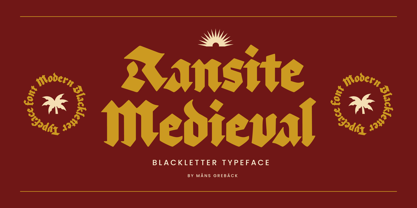 Ransite Medieval Font Poster 1