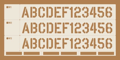 Kraft Stencil Font Poster 3