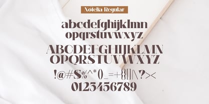 Notelia Font Poster 9