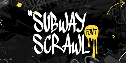 Subway Scrawl Font Poster 1