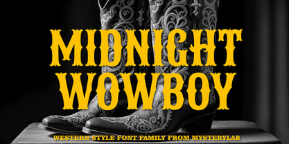Midnight Wowboy Font Poster 1
