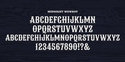 Midnight Wowboy Font Poster 8