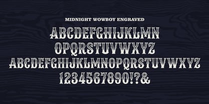 Midnight Wowboy Font Poster 9