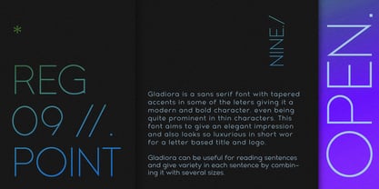 Gladiora Font Poster 3