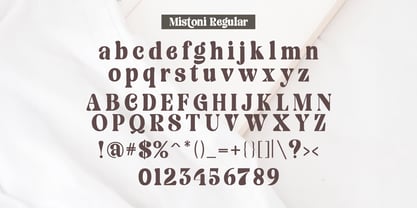 Mistoni Font Poster 9