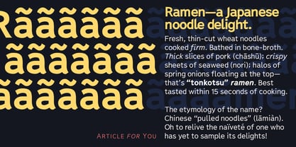 Ramen Sans Font Poster 5