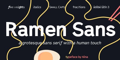 Ramen Sans Font Poster 1