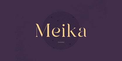 Meika Font Poster 1