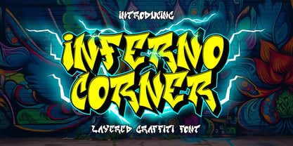 Inferno Corner Font Poster 1