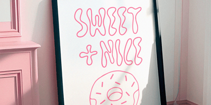 Pinkie Slime Font Poster 2