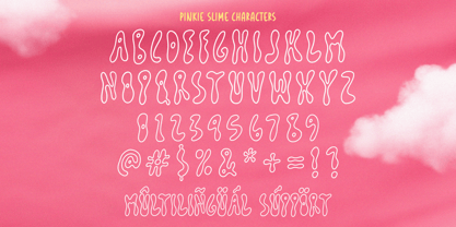 Pinkie Slime Font Poster 6