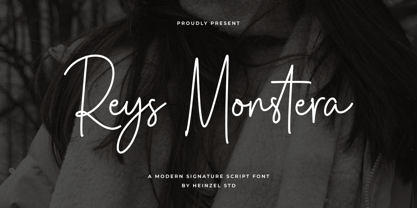 Reys Monstera Font Poster 1