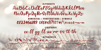 Christmas Warmth Font Poster 8