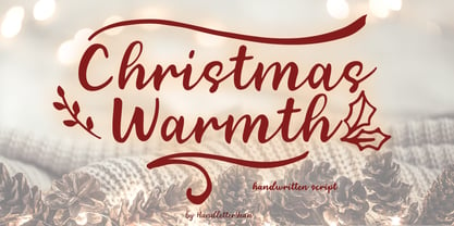 Christmas Warmth Font Poster 1