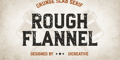 Rough Flannel Font Poster 1