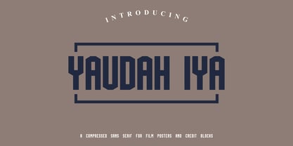 Yaudah Iya Font Poster 1