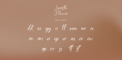 Lacosta Flower Font Poster 10