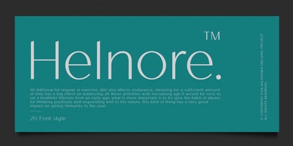 Helnore Font Poster 1