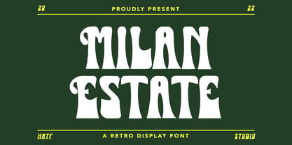 Milan Estate Font Poster 1
