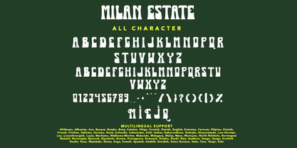 Milan Estate Font Poster 7