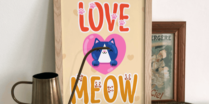 Meow Zilla Font Poster 7