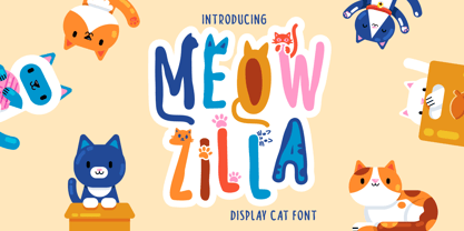 Meow Zilla Font Poster 1