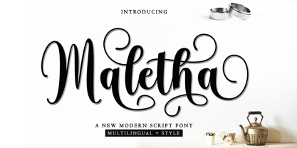 Maletha Font Poster 1
