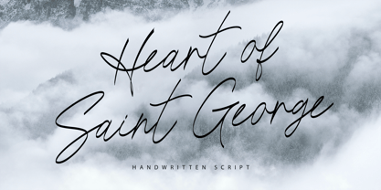 Heart of Saint George Font Poster 1