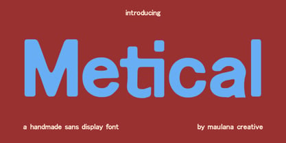 MC Metical Font Poster 1