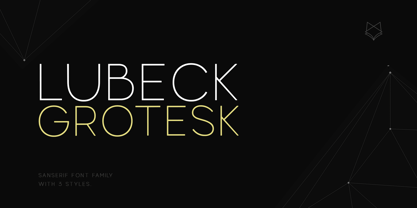 Lubeck Font Poster 2