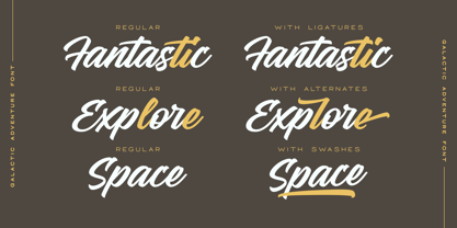 Galactic Adventure Font Poster 2